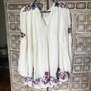 Free People Embroidered Tunic/Dress, Size S, NWT